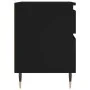 Mesita de noche madera contrachapada negro 40x35x50 cm by , Nightstands - Ref: Foro24-830654, Price: 50,37 €, Discount: %