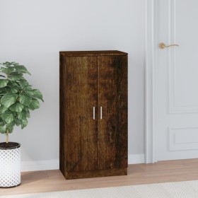 Mueble zapatero madera contrachapada roble ahumado 55x35x108 cm de , Zapateros y organizadores de calzado - Ref: Foro24-34266...