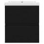 Mueble con lavabo negro madera contrachapada de , Tocadores de baño - Ref: Foro24-3071532, Precio: 126,65 €, Descuento: %