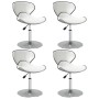 Sillas de comedor 4 unidades cuero sintético blanco de , Sillas de comedor - Ref: Foro24-3088575, Precio: 235,78 €, Descuento: %