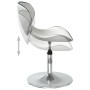 Sillas de comedor 4 unidades cuero sintético blanco de , Sillas de comedor - Ref: Foro24-3088575, Precio: 235,78 €, Descuento: %
