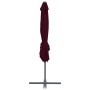 Sombrilla jardín voladiza palo de acero burdeos 250x250 cm de vidaXL, Sombrillas - Ref: Foro24-312308, Precio: 95,46 €, Descu...