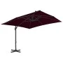 Sombrilla voladiza con poste de aluminio rojo burdeos 300x300cm de vidaXL, Sombrillas - Ref: Foro24-312314, Precio: 127,81 €,...
