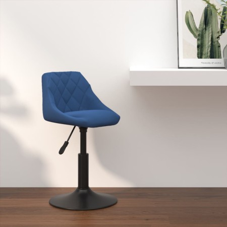 Taburete de cocina de terciopelo azul de , Taburetes de cocina - Ref: Foro24-335320, Precio: 65,22 €, Descuento: %