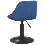 Taburete de cocina de terciopelo azul de , Taburetes de cocina - Ref: Foro24-335320, Precio: 65,22 €, Descuento: %