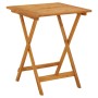Mesa plegable de jardín de madera maciza de acacia 60x60x75 cm de vidaXL, Mesas de jardín - Ref: Foro24-313595, Precio: 68,27...