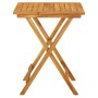 Mesa plegable de jardín de madera maciza de acacia 60x60x75 cm de vidaXL, Mesas de jardín - Ref: Foro24-313595, Precio: 68,27...