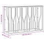 Mesa consola acero inoxidable y vidrio plateado 110x30x70 cm de , Mesas auxiliares - Ref: Foro24-350027, Precio: 222,30 €, De...