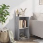 Estantería 2 niveles contrachapada gris hormigón 40x30x76,5cm de , Librerías y estanterías - Ref: Foro24-800931, Precio: 39,9...