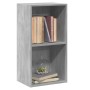 Estantería 2 niveles contrachapada gris hormigón 40x30x76,5cm de , Librerías y estanterías - Ref: Foro24-800931, Precio: 39,9...