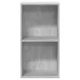 Estantería 2 niveles contrachapada gris hormigón 40x30x76,5cm de , Librerías y estanterías - Ref: Foro24-800931, Precio: 39,7...
