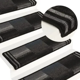 Alfombrillas escalera autoadhesivas 5uds negro y gris 65x21x4cm de , Alfombrillas para escalones - Ref: Foro24-149842, Precio...