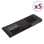 Alfombrillas escalera autoadhesivas 5uds negro y gris 65x21x4cm de , Alfombrillas para escalones - Ref: Foro24-149842, Precio...