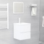 Armario para lavabo madera contrachapada blanco 41x38,5x45 cm de , Muebles de baño - Ref: Foro24-804728, Precio: 49,60 €, Des...