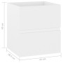 Armario para lavabo madera contrachapada blanco 41x38,5x45 cm de , Muebles de baño - Ref: Foro24-804728, Precio: 49,60 €, Des...