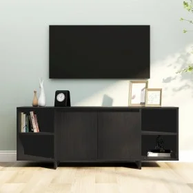 Mueble para TV madera contrachapada negro 130x35x50 cm de , Muebles TV - Ref: Foro24-809585, Precio: 101,58 €, Descuento: %