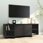 Mueble para TV madera contrachapada negro 130x35x50 cm de , Muebles TV - Ref: Foro24-809585, Precio: 103,52 €, Descuento: %