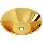 Lavabo 42x14 cm cerámica dorado de , Lavabos - Ref: Foro24-143494, Precio: 66,80 €, Descuento: %
