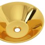 Lavabo 42x14 cm cerámica dorado de , Lavabos - Ref: Foro24-143494, Precio: 66,80 €, Descuento: %