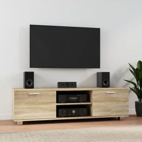 Mueble para TV madera contrachapada roble Sonoma 140x40,5x35 cm de , Muebles TV - Ref: Foro24-342623, Precio: 101,60 €, Descu...