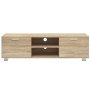 Mueble para TV madera contrachapada roble Sonoma 140x40,5x35 cm de , Muebles TV - Ref: Foro24-342623, Precio: 103,15 €, Descu...