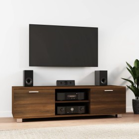 Mueble para TV madera contrachapada marrón roble 140x40,5x35 cm de , Muebles TV - Ref: Foro24-342628, Precio: 103,15 €, Descu...