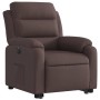 Sillón eléctrico reclinable elevable de tela marrón oscuro de , Sillones - Ref: Foro24-3205009, Precio: 345,44 €, Descuento: %