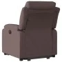 Sillón eléctrico reclinable elevable de tela marrón oscuro de , Sillones - Ref: Foro24-3205009, Precio: 371,36 €, Descuento: %