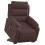 Sillón masaje eléctrico reclinable elevable tela marrón oscuro de , Sillones - Ref: Foro24-3205021, Precio: 351,19 €, Descuen...