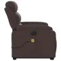 Sillón masaje eléctrico reclinable elevable tela marrón oscuro de , Sillones - Ref: Foro24-3205021, Precio: 381,08 €, Descuen...