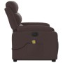 Sillón masaje eléctrico reclinable elevable tela marrón oscuro de , Sillones - Ref: Foro24-3205021, Precio: 351,19 €, Descuen...