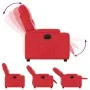 Sillón reclinable eléctrico de cuero sintético rojo de , Sillones - Ref: Foro24-3204763, Precio: 253,57 €, Descuento: %