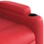 Sillón reclinable eléctrico de cuero sintético rojo de , Sillones - Ref: Foro24-3204763, Precio: 253,57 €, Descuento: %