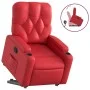 Sillón reclinable elevable cuero artificial rojo de , Sillones - Ref: Foro24-3204777, Precio: 286,46 €, Descuento: %