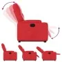 Sillón reclinable elevable cuero artificial rojo de , Sillones - Ref: Foro24-3204777, Precio: 286,46 €, Descuento: %