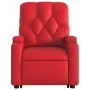Sillón reclinable elevable cuero artificial rojo de , Sillones - Ref: Foro24-3204777, Precio: 286,46 €, Descuento: %