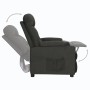 Sillón reclinable de tela negro de , Sillones - Ref: Foro24-348531, Precio: 236,00 €, Descuento: %
