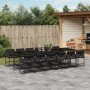 Set comedor de jardín con cojines 13 pzas ratán sintético negro de , Conjuntos de jardín - Ref: Foro24-3211303, Precio: 782,1...