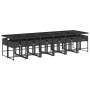 Set comedor de jardín con cojines 13 pzas ratán sintético negro de , Conjuntos de jardín - Ref: Foro24-3211303, Precio: 782,1...