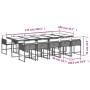 Set de comedor jardín 11 pzas con cojines ratán sintético negro de , Conjuntos de jardín - Ref: Foro24-3211290, Precio: 669,7...