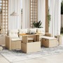 Juego de sofás jardín con cojines 6 pzas ratán sintético beige de , Conjuntos de jardín - Ref: Foro24-3275585, Precio: 415,77...