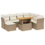 Juego de sofás de jardín con cojines beige 8 pzas ratán PE de , Conjuntos de jardín - Ref: Foro24-3275494, Precio: 551,06 €, ...