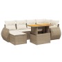 Set sofás de jardín 7 piezas y cojines ratán sintético beige de , Conjuntos de jardín - Ref: Foro24-3275816, Precio: 540,01 €...