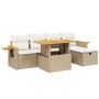 Juego de sofás jardín con cojines 6 pzas ratán sintético beige de , Conjuntos de jardín - Ref: Foro24-3276138, Precio: 458,87...