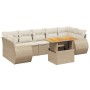 Juego de sofás de jardín con cojines beige 8 pzas ratán PE de , Conjuntos de jardín - Ref: Foro24-3272108, Precio: 613,30 €, ...