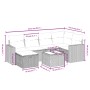 Set sofás de jardín 7 piezas y cojines ratán sintético beige de , Conjuntos de jardín - Ref: Foro24-3263494, Precio: 464,13 €...