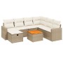 Juego de sofás de jardín con cojines beige 8 pzas ratán PE de , Conjuntos de jardín - Ref: Foro24-3264852, Precio: 501,70 €, ...