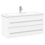 Mueble de baño con lavabo integrado blanco de , Tocadores de baño - Ref: Foro24-3278794, Precio: 336,97 €, Descuento: %