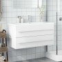 Mueble de baño con lavabo integrado blanco de , Tocadores de baño - Ref: Foro24-3278794, Precio: 336,97 €, Descuento: %