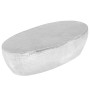 Mesa de centro aluminio martillado plateado 100x50x28 cm en Mesas de centro | Comprar online en Foru.es